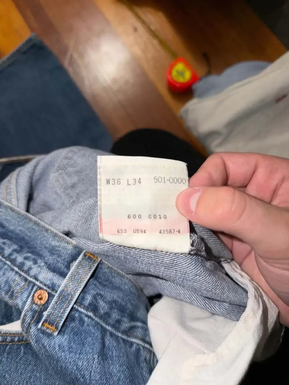Vintage Levi's 501 Original Fit Button Fly Jeans Men's 36x34 Made in USA